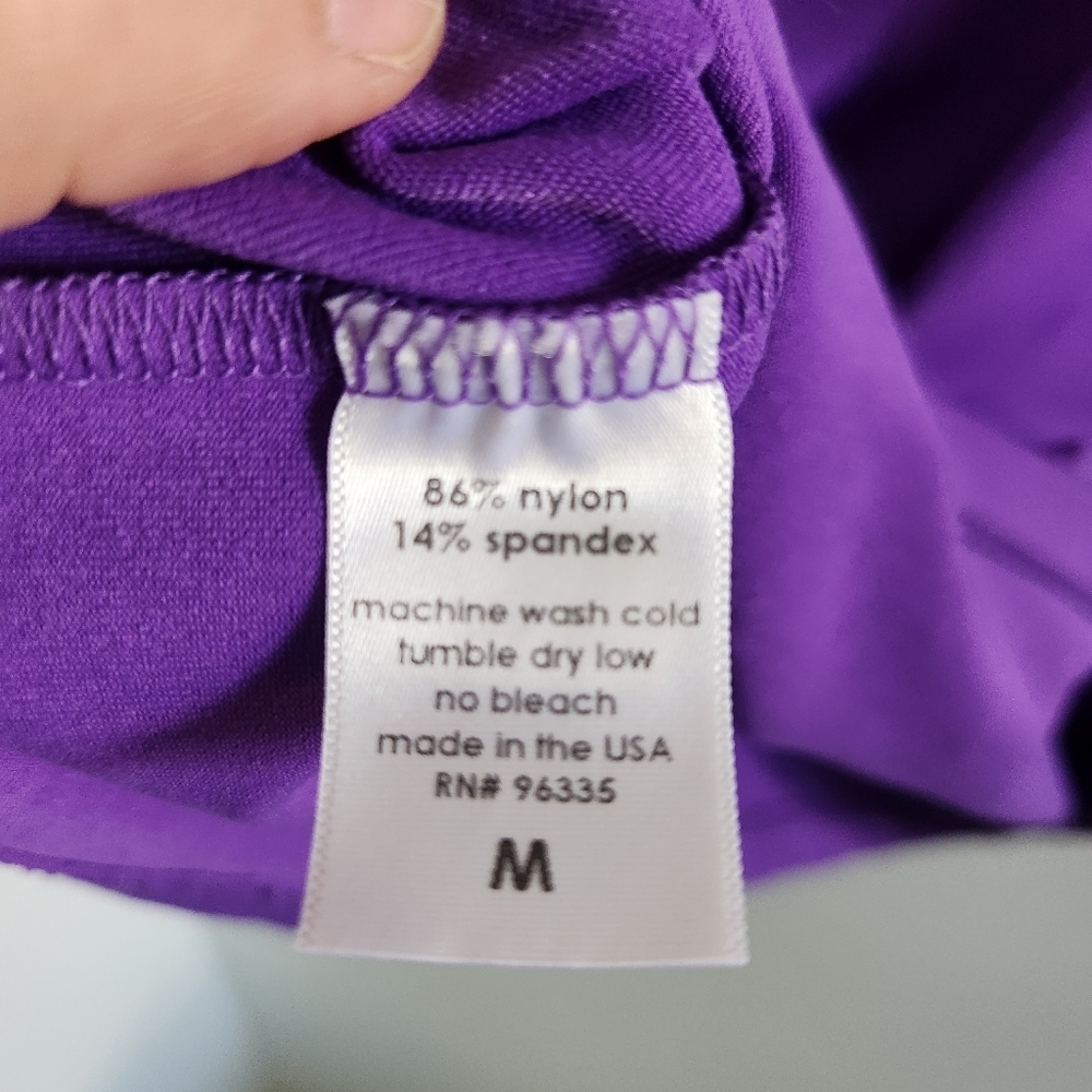 NWT SUSANA MONACO Gathered Purple Tank Dress Size Medium - Picture 5 of 7